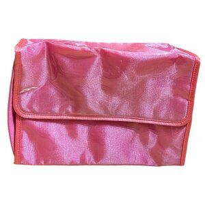 Pink Women's Large Cosmetic Travel Makeup Bag